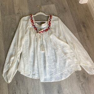 Wrangler White Flowy women's shirt size XL